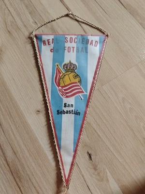 Wimpel Fußball Real Sociedad De Fotbal San Sebastian FIFA UEFA Football Pennant