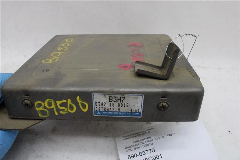 ECU ECM COMPUTER Ford Aspire 1994 94 1995 95 B3H718881B 1081160 - Image 3 of 4