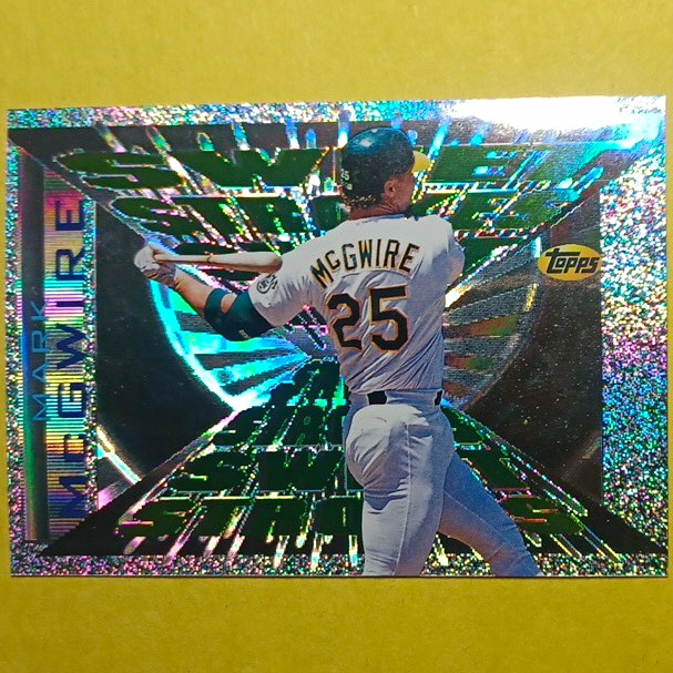 Topps 1996 Sweet Strokes Mark McGwire Oakland Athletics Insert #SS10