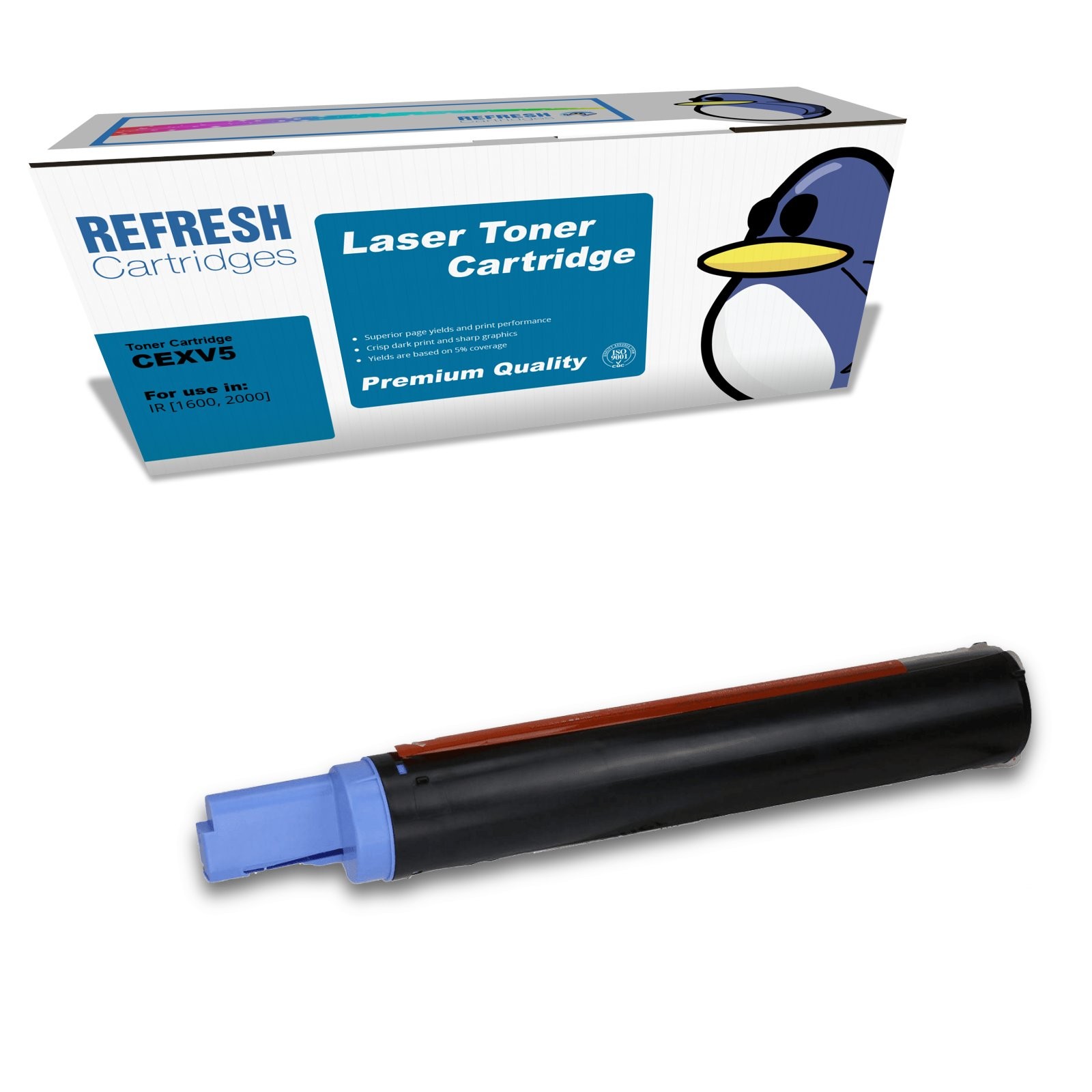 Refresh Cartridges Black C-EXV5 Toner Compatible With Canon Printers