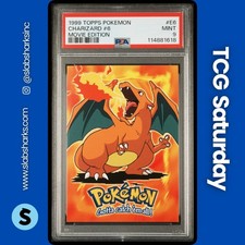 1999 TOPPS POKEMON THE FIRST MOVIE #E6 CHARIZARD #06 PSA 9