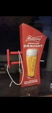 2 Sided 3D Budweiser Signature Draught Beer Lighted Sign