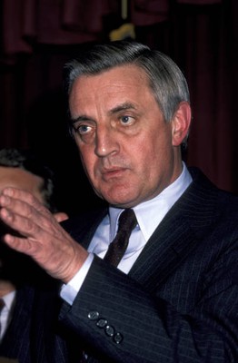 Walter Mondale during Sighting at Jimmy's Restaurant at Jimmy Rest- Old Photo 5