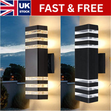 Modern LED Outdoor Wall Light – Up & Down IP65 Waterproof E27 Exterior Sconce