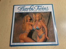 1992 Barbi Twins Calendar by Landmark Sealed printed Republic of Korea 12"X12"