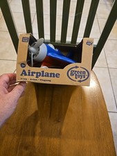 Green Toys Blue Airplane Recycled Plastic Eco Friendly Toddler Prop Plane