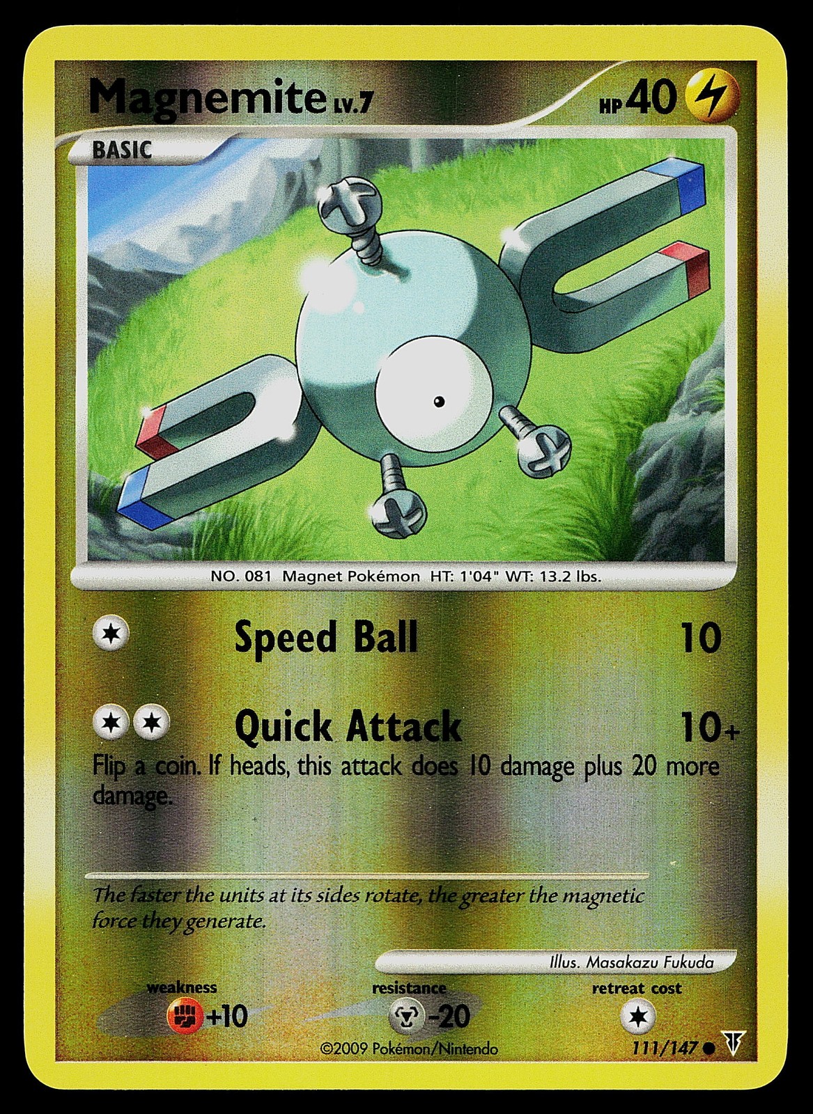 Pokemon Card - Magnemite Supreme Victors 111/147 Reverse Holo