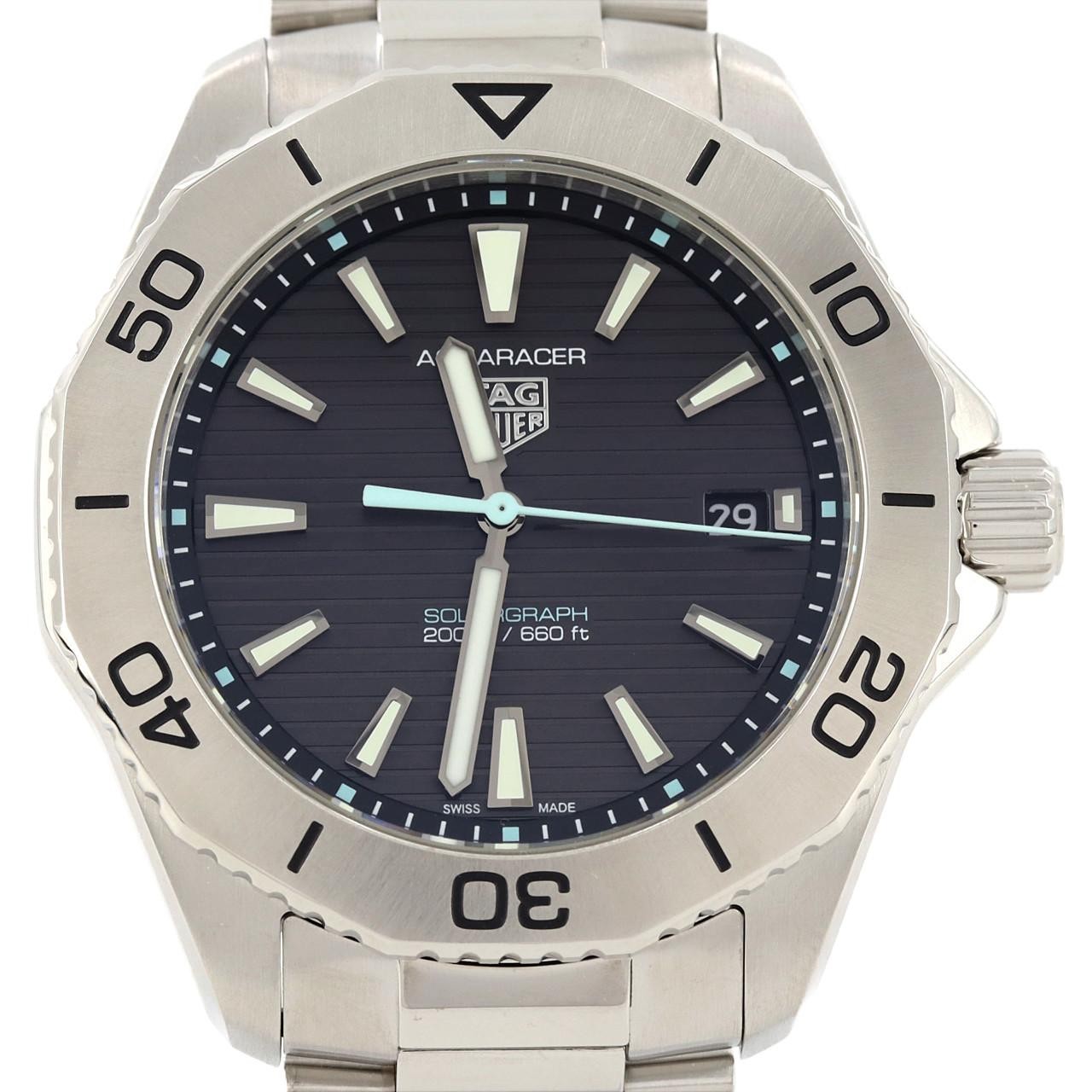 Tag Heuer Aquaracer 200 Solar Graph Men's Watch WBP1114 SS Quartz Diver 300m