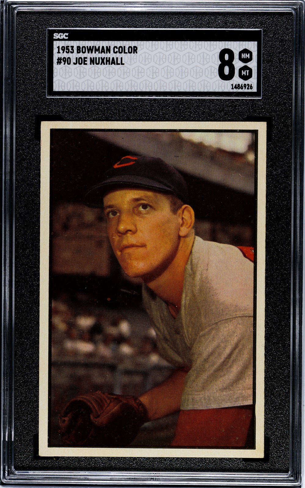 1953 Bowman Color #90 Joe Nuxhall SGC 8 (26)