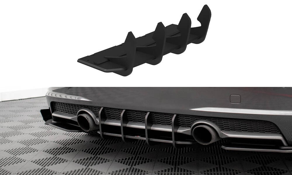 Diffuseur arrière Audi TT S-Line 8S Maxton Street Pro noir rouge spoiler kit carrosserie