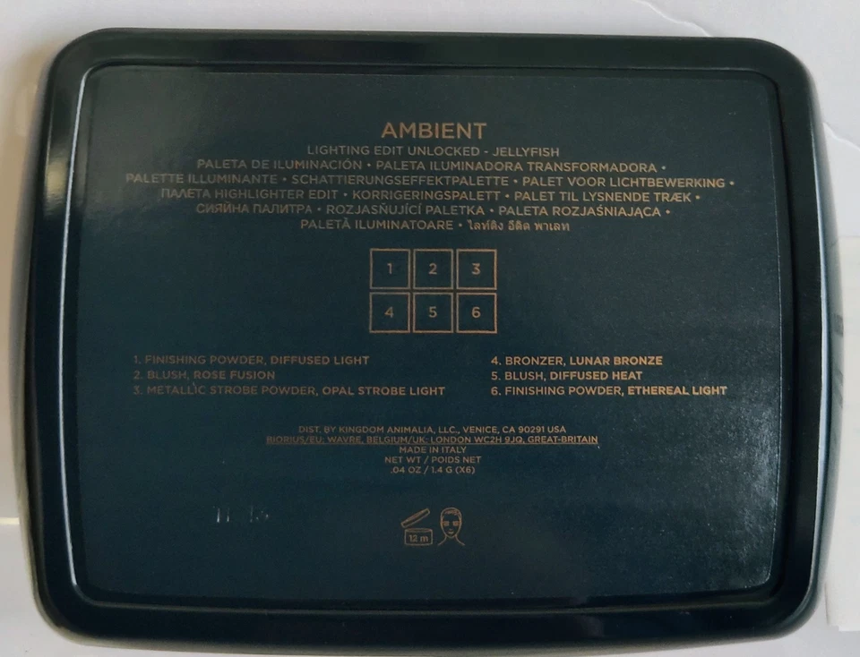 HOURGLASS Jellyfish AMBIENT LIGHTING EDIT Palette 6 SHADE Limited Edition NEW BX - Image 4 of 4