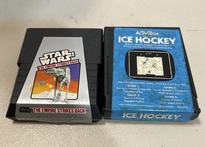 Star Wars The Empire Strikes Back & Ice Hockey Atari 2600 Cartridges Only.   RM 