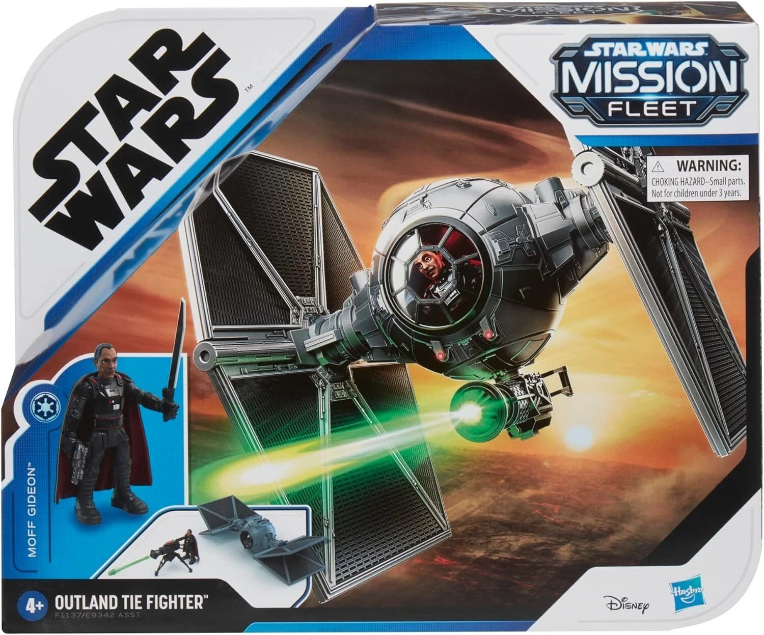 Star Wars Mission Fleet Moff Gideon Action Figure Outland Tie Fighter