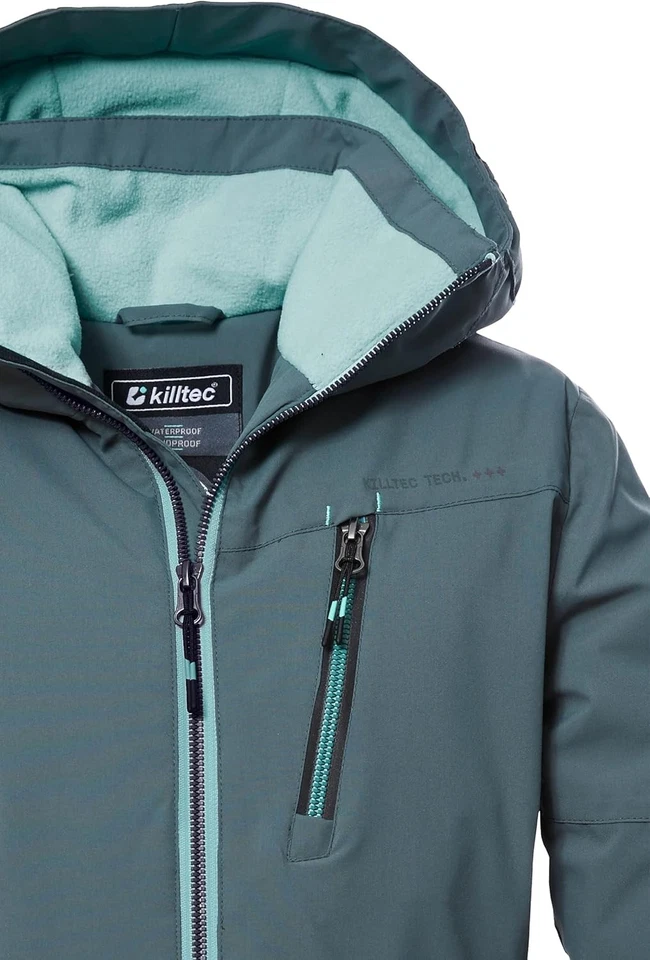 Killtec Veste fonctionnelle à capuche/veste d'hiver pour filles, taille 128 - Photo 4/4