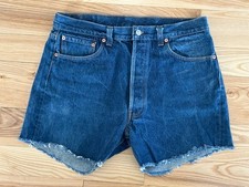 Vintage Levi's Jeans 501xx Cut Off Jorts Button Fly 34 Waist Made in USA