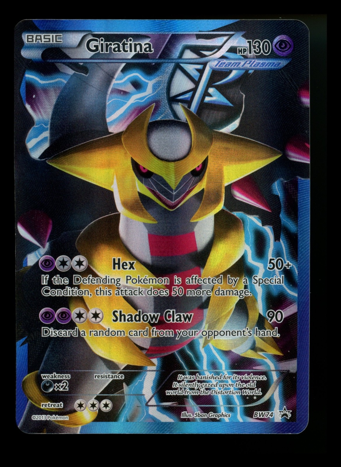 Giratina BW74 Black Star Promo 2013 Team Plasma Full Art Pokémon Card TCG