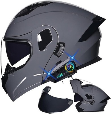 Bluetooth Modular Motorcycle Helmet with Tail DOT/ECE Approved Flip Up Front ...