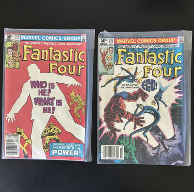 Marvel Comics Group Fantastic Four #234 & #235 Bronze Age Color Lot (2) Boarded