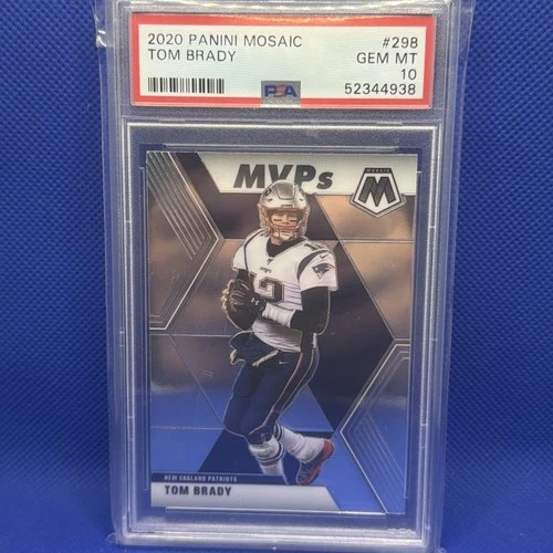 2020 Panini Mosaic MVPs #298 Tom Brady PSA 10 New England Patriots