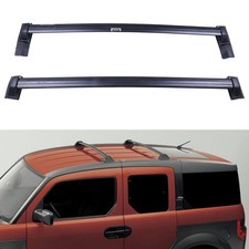 Roof Rack Set Cross Bar Black For 2003-2011 Honda Element Luggage Cargo Carrier Roof Rack Set Cross Bar Black For 2003-2011 Honda Element Luggage Cargo Carrier