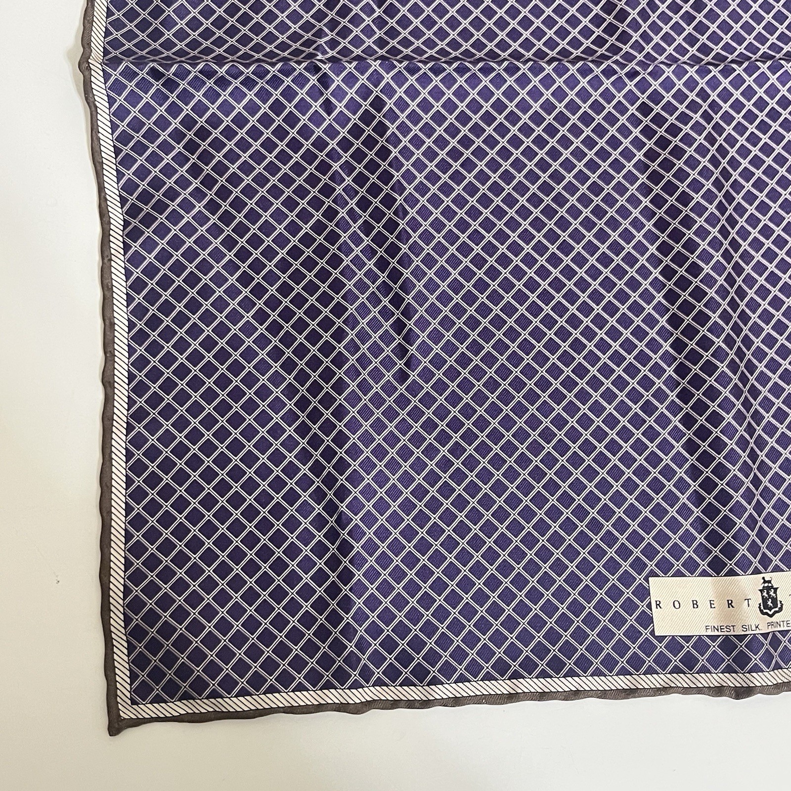 Robert Talbott Silk Pocket Square Mini Scarf Purp… - image 5