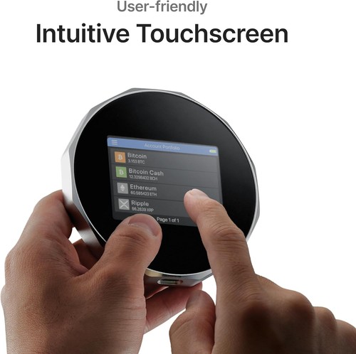 Compact Crypto Hardware Wallet - Encrypted, Bluetooth & Multi-Currency Support