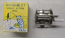 Vintage Scotchline #7 single action Fishing Reel New In The Box