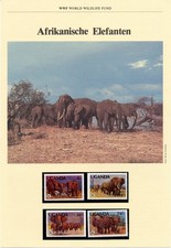 Uganda 1983 Postfrisch - WWF Elefanten Michel Nr. 361A-364A