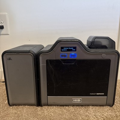 Fargo HDP5000 Transfer ID BADGE Printer and blanks