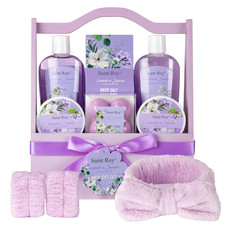 Bath and Body Gift Basket Set for Women - Jasmine Valentines Day Gifts for Women