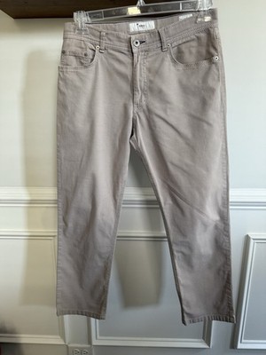 Brax Pants Mens 33x32 Beige Khaki Cooper Fancy Regular Fit 5 Pocket Stretch
