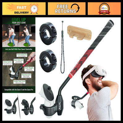 Realistic VR Golf Club Handle - Weighted Grip for Quest - DriVR Ace Simulator