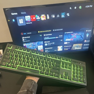 Razer Wired Gaming Keyboard RGB Backlit Detachable Wrist Rest Black