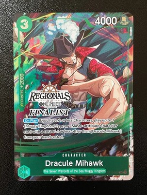 Dracule Mihawk (Regionals Finalist Card Set 26-27) ST12-003 One Piece - MINT