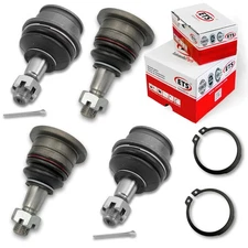 ETS 4Pc Front Lower & Upper Ball Joint Kit K80827, K80811 Fits 2005-2022 Toyo...
