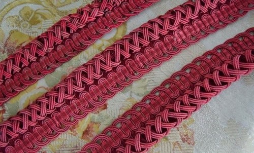 Superb 2.2 M Length Antique French Silk Serpentine Passementerie/Braid - B1259 - Picture 11 of 11