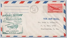 Temple City, Calif. Air Mail Helicopter First Flight A.M.84, 1948 5c