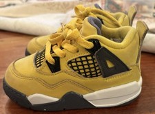 Nike Air Jordan 4 Retro TD 'Lightning' 2021 BQ7670-700, Size 6c Kids