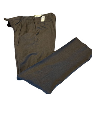 Jos. A. BANK Men's 38 Long Superfine Wool Gabardine Dress Pants Grey New $225
