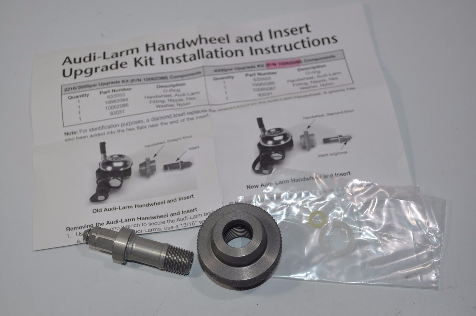 MSA Austin Mall Audi-Larm 4500psi Handwheel Upgrade Nut Bargain Insert Coupling