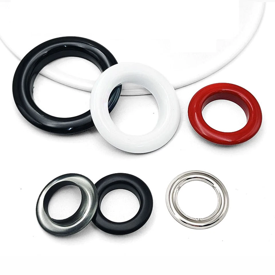 Juego de ojales de metal con arandela hágalo usted mismo ojal de reparación artesanal de cuero 20 25 30 40 mm Foto 2 de 4