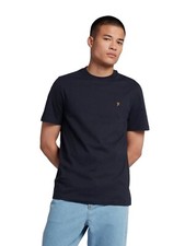 Image of Farah Mens Danny Basic T-Shirt Short Sleeve Regular Fit Casual Cotton Tee
