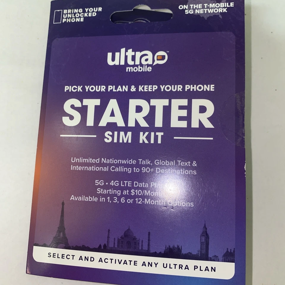 Ultra Mobile Micro/Regular SIM card for Unlocked Cell Phones Starter Summer - Image 3 of 4