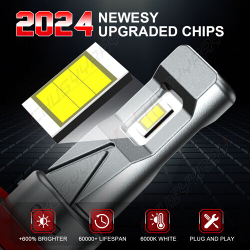 2X H11 H9 H8 LED Headlight Fog Light Bulbs for Mitsubishi Triton MR 2018-2022 - Picture 3 of 10