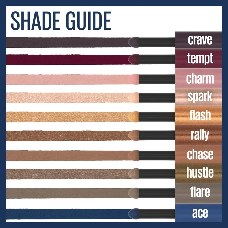 2- PLUMA SOMBRA DE OJOS MAYBELLINE COLOR STRIKE CREMA A POLVO 40 Rally Metallic Foto 4 de 4