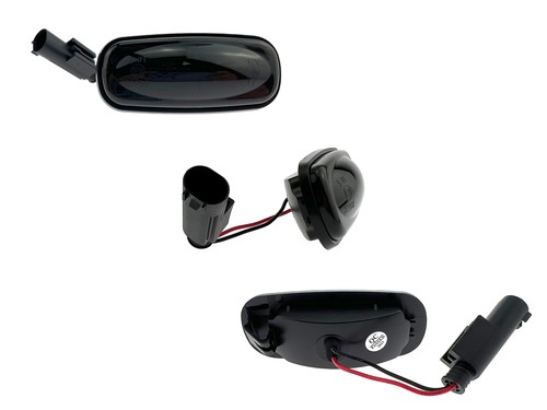 LETRONIX LED Seitenblinker Blinker Smoke Schwarz Land Rover Defender 1983-2016 - Picture 3 of 3