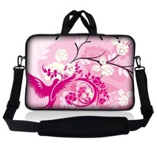 10 Inch Tablet Laptop Sleeve Bag Carry Case iPad Pouch w Shoulder Strap Bird Art