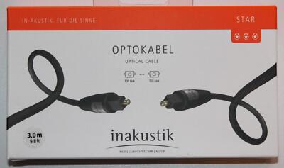inakustik Star II  Optokabel Digitalkabel Lichtleiter Toslink 0,75 m