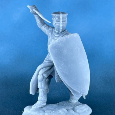 Resin Tabletop Miniature French Knight. Toy Soldiers 80мм