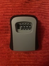 Key Lock Safe Box Outdoor Airbnb Code Storage Cabinet Wall Mounted Black Grey